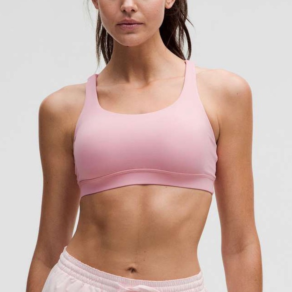 Lululemon energy bra pink tide size 6